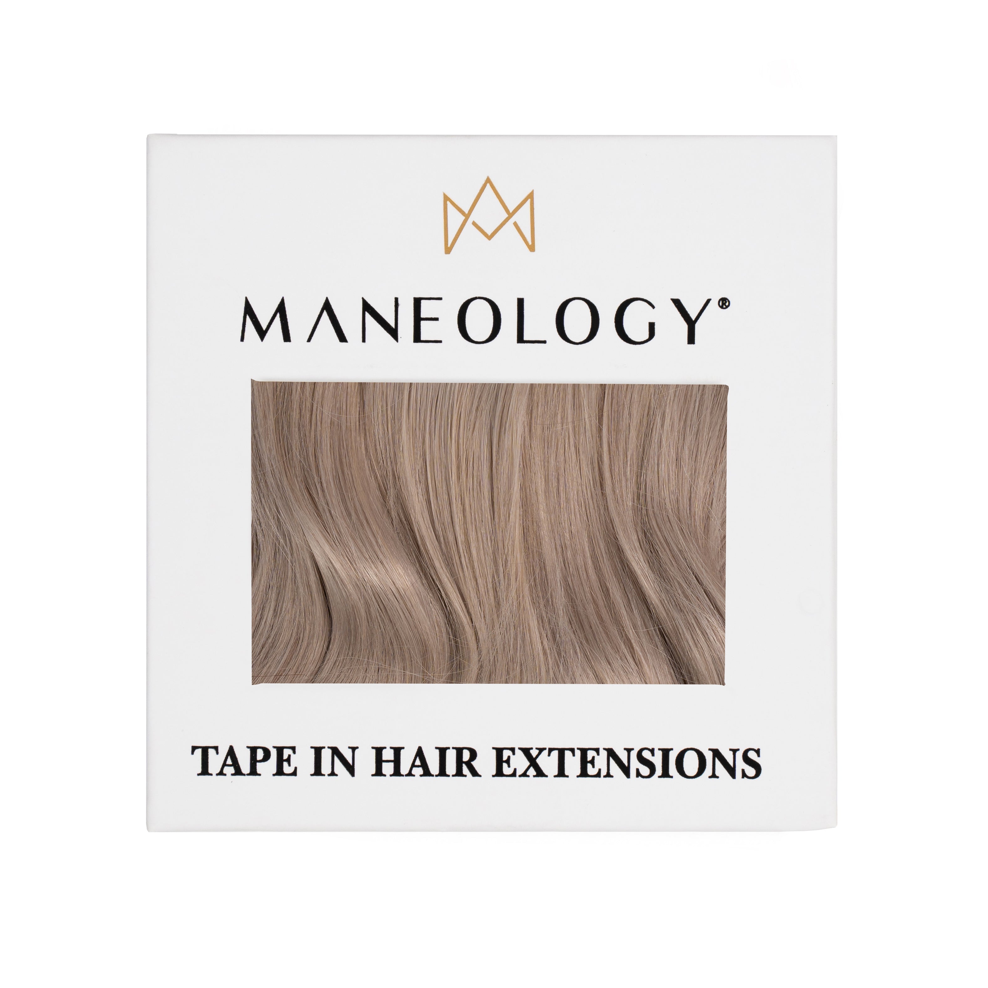 Seamless Tape in Hair Extensions Silver - Maneology Hair Extensions