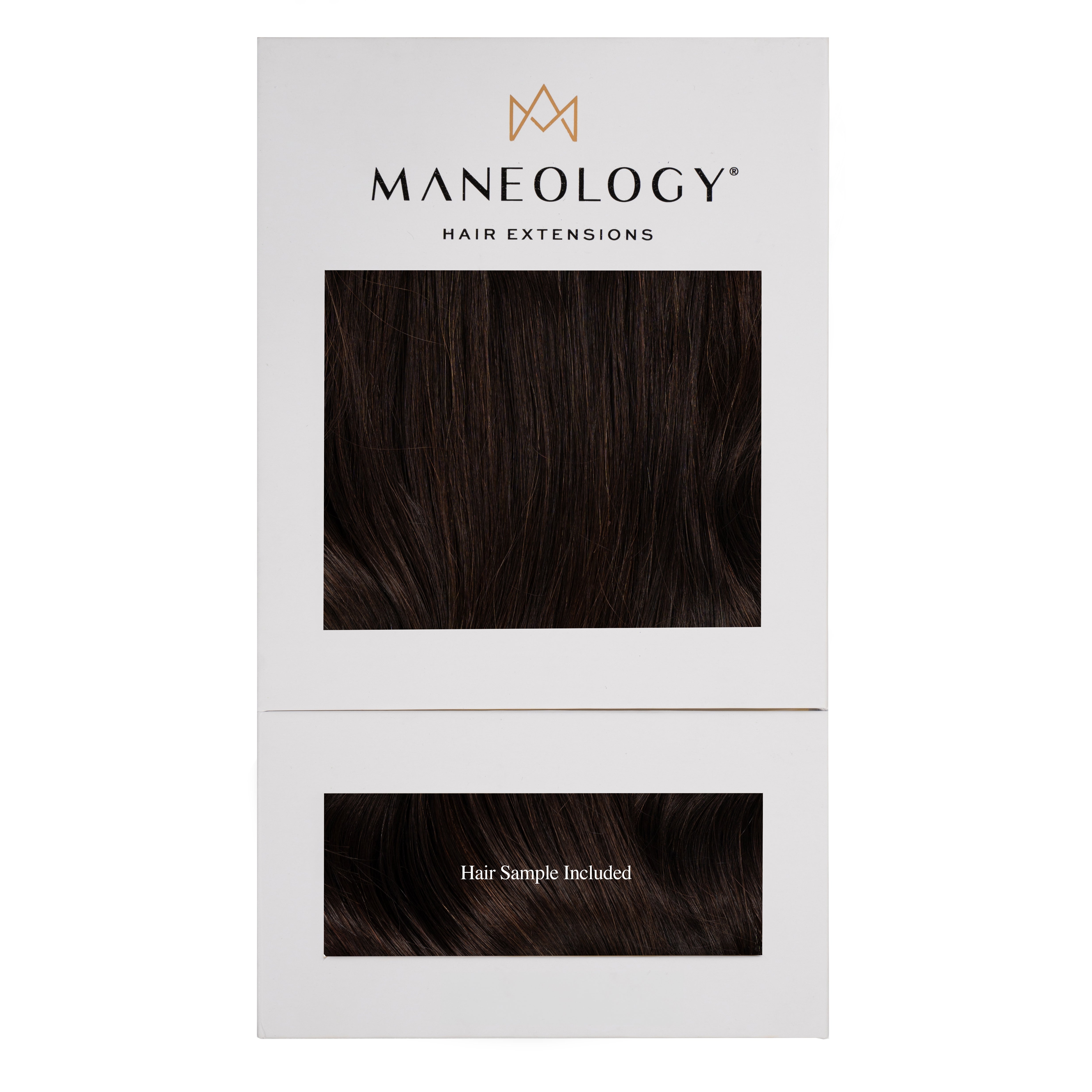 Duchess Elegant Clip-in Hair Extensions 14" Colour 1B Black/Brown - Maneology Hair Extensions