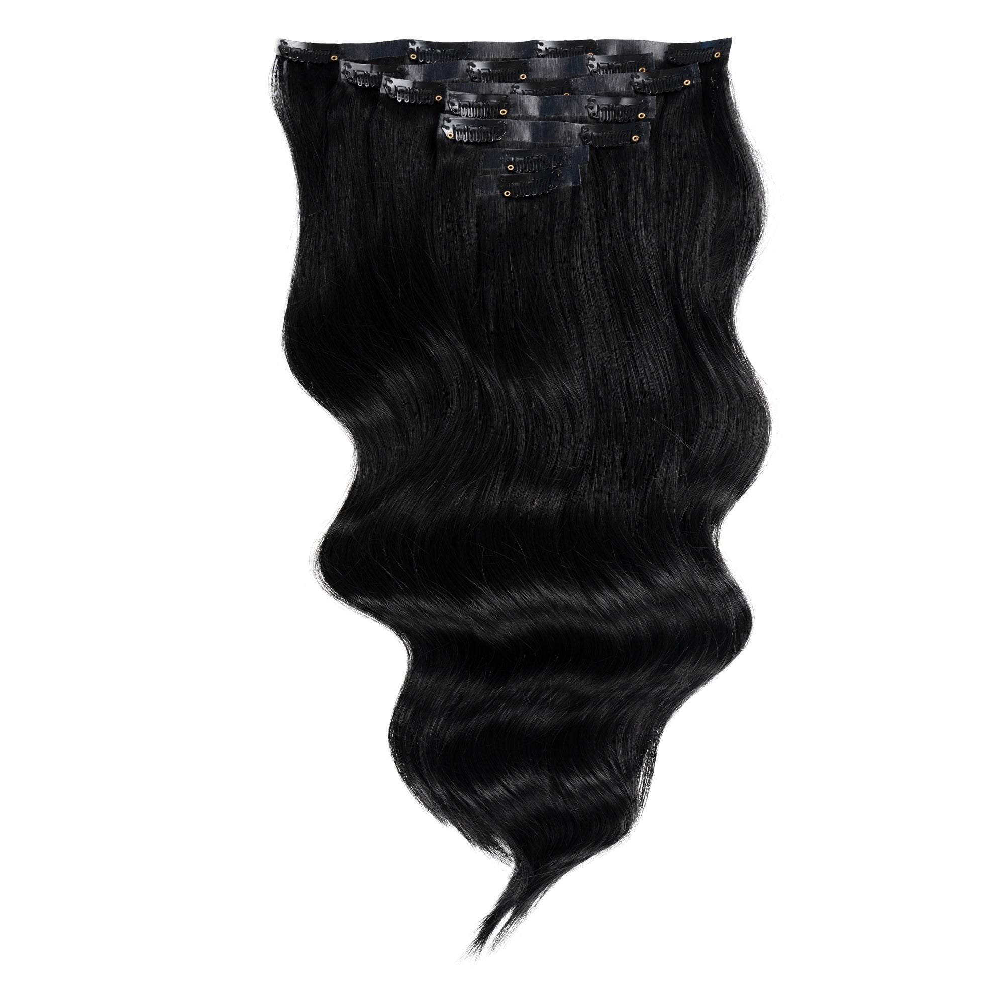 Duchess Elegant Clip-in Hair Extensions 14" Colour 1 Black - Maneology Hair Extensions
