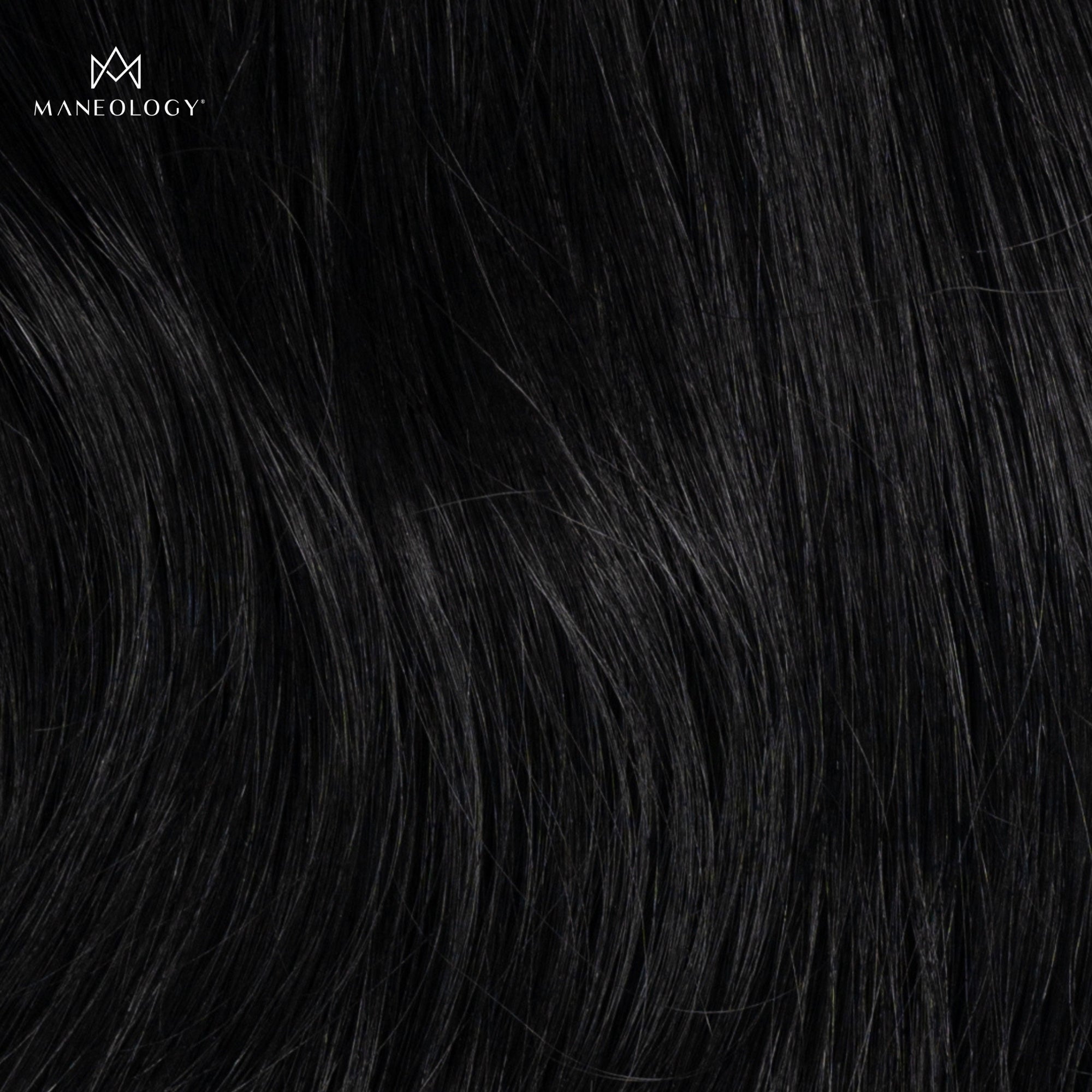 Duchess Elegant Clip-in Hair Extensions 16" Colour 1 Black - Maneology Hair Extensions