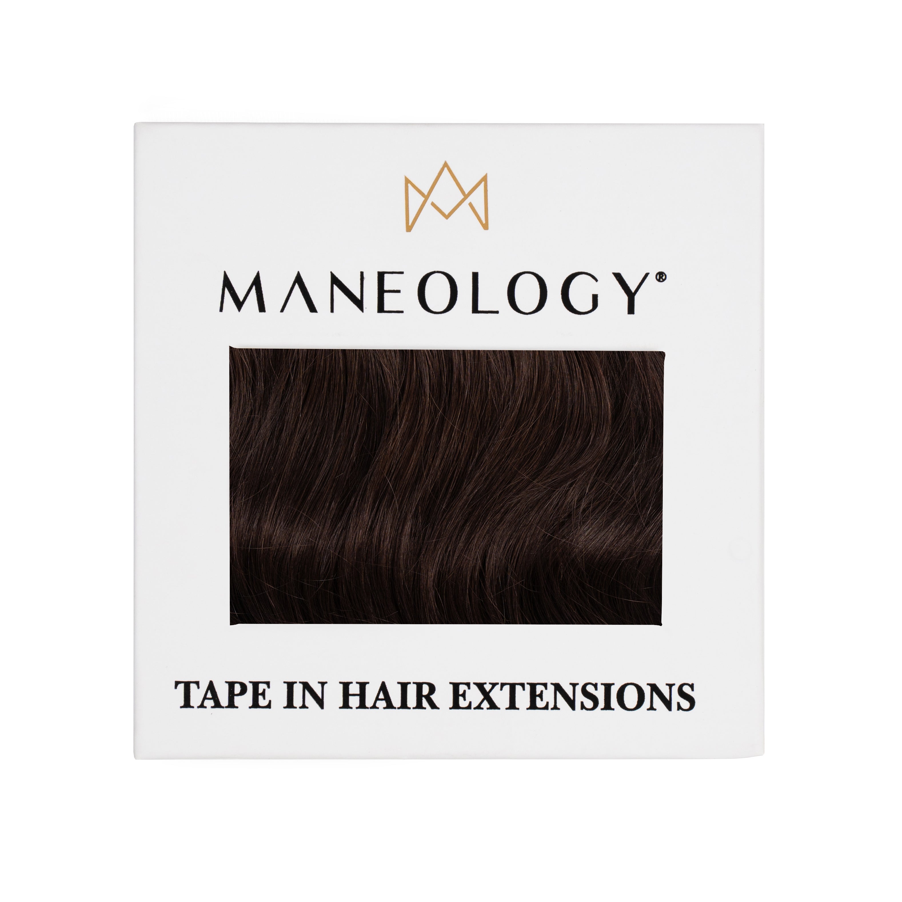 Seamless Tape in Hair Extensions Dark Brown - Maneology Hair Extensions