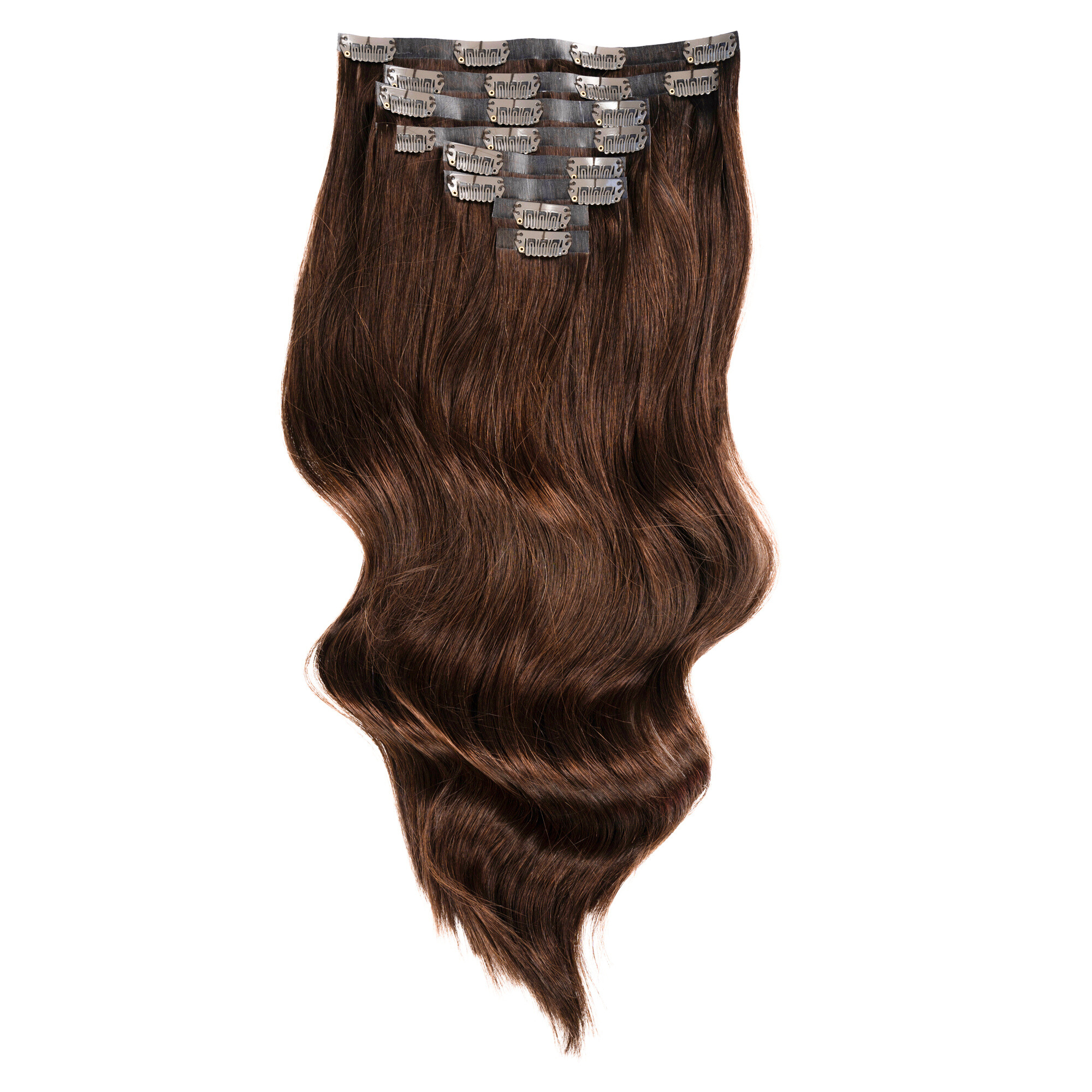 Empress Deluxe Clip In Hair Extensions 20" Colour 4 Brown - Maneology Hair Extensions