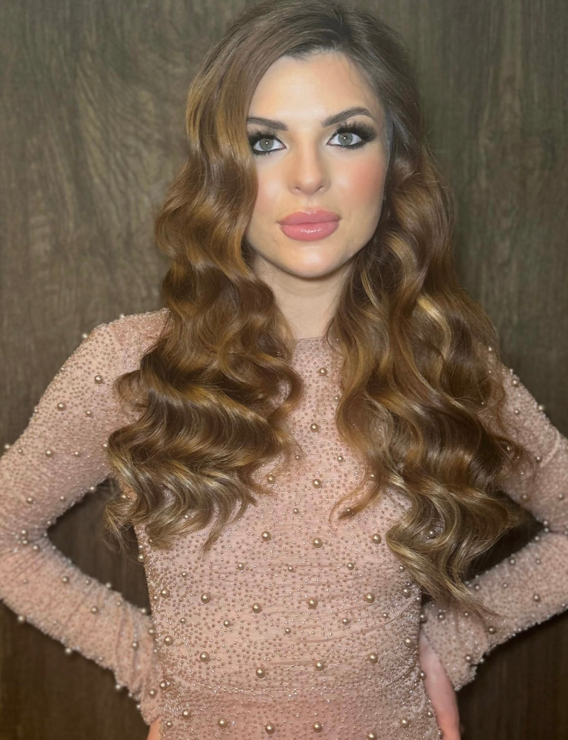 Empress Deluxe Clip In Hair Extensions 20" Colour P6 27 Golden Truffle