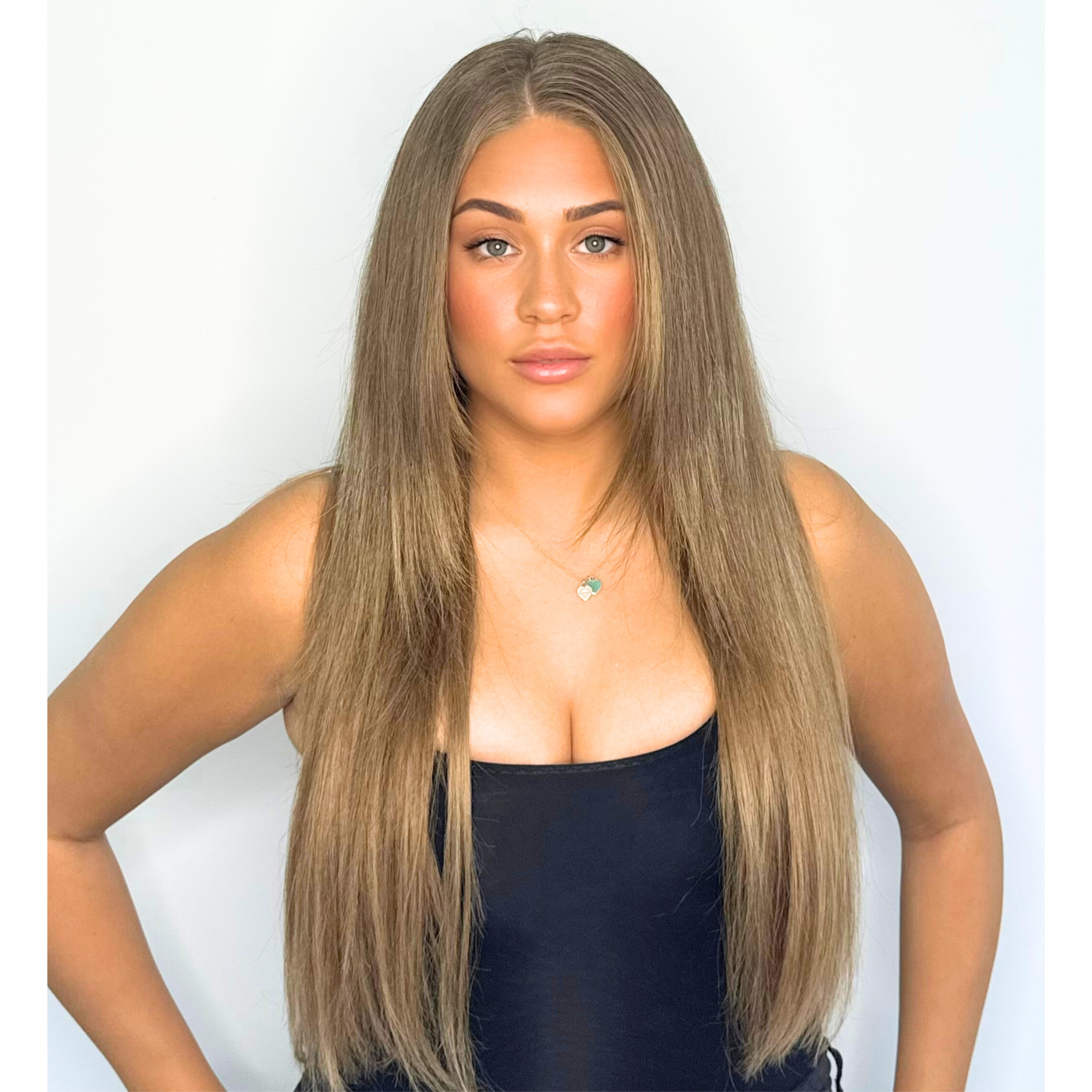 Duchess Elegant Clip-in Hair Extensions 20" Colour 10 Toffee Cream