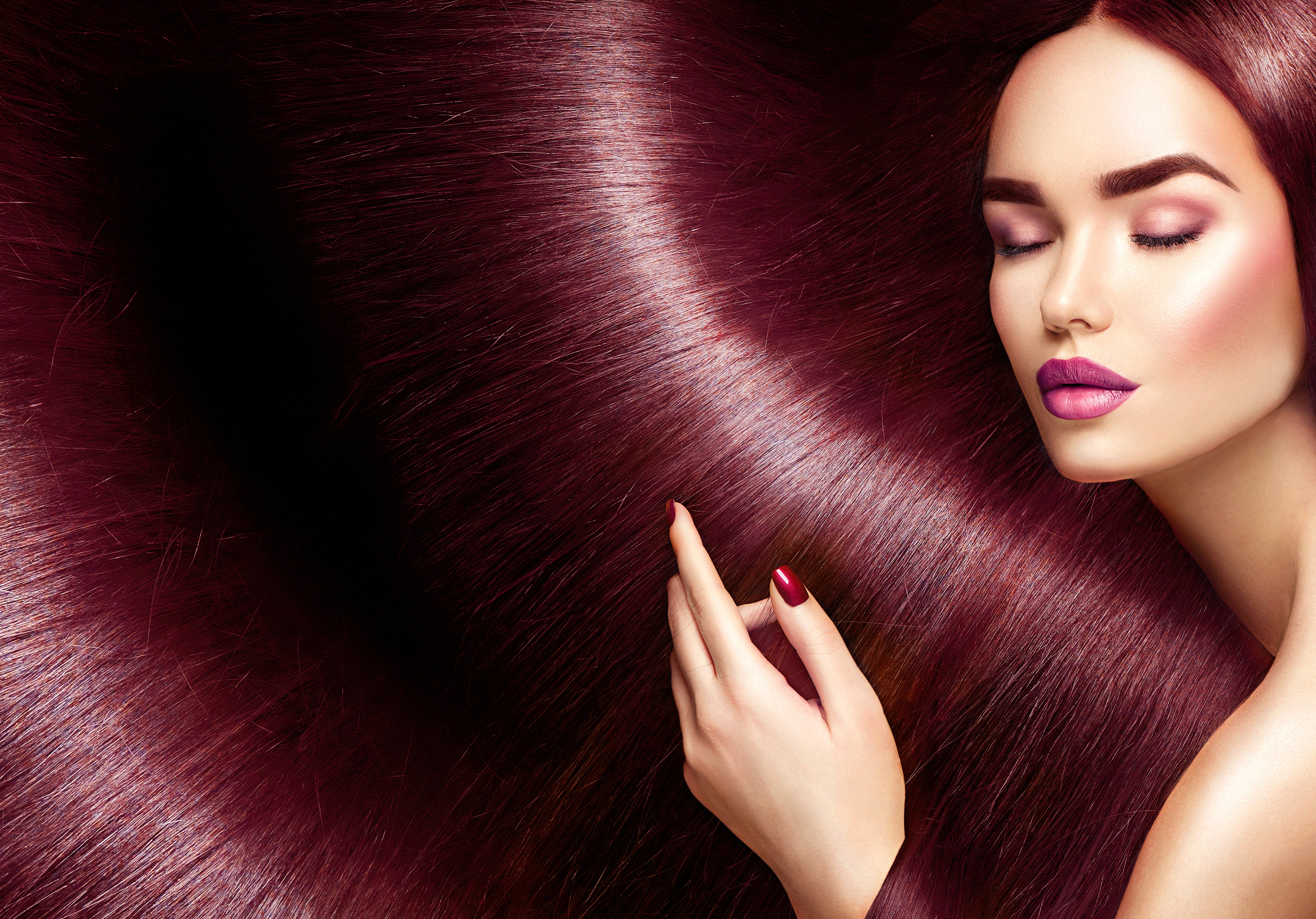 Seamless Tape in Hair Extensions Malbec - Maneology Hair Extensions